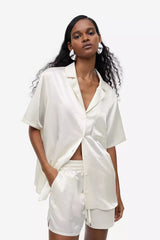 Satin resort shirt