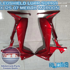 DHC- MERAH Outer Legshield Deck Wing HONDA Supra X125 Supra X 125 Batman 2007-2013 Black Red Maroon White Silver WIN Brand -By Sea Courier Method 🚢📦