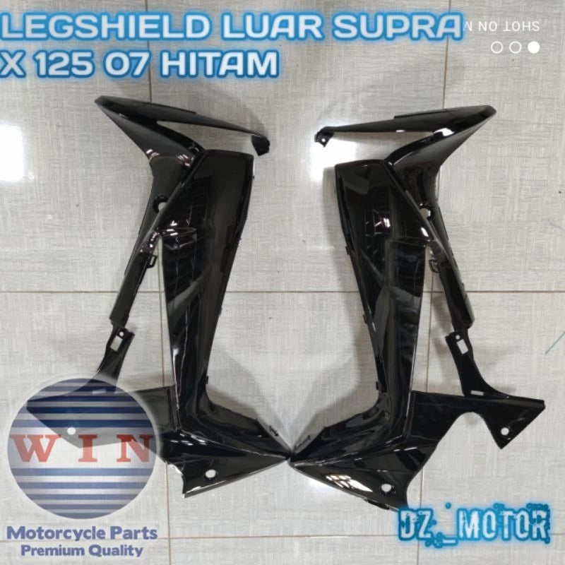 DHC- MERAH Outer Legshield Deck Wing HONDA Supra X125 Supra X 125 Batman 2007-2013 Black Red Maroon White Silver WIN Brand -By Sea Courier Method 🚢📦