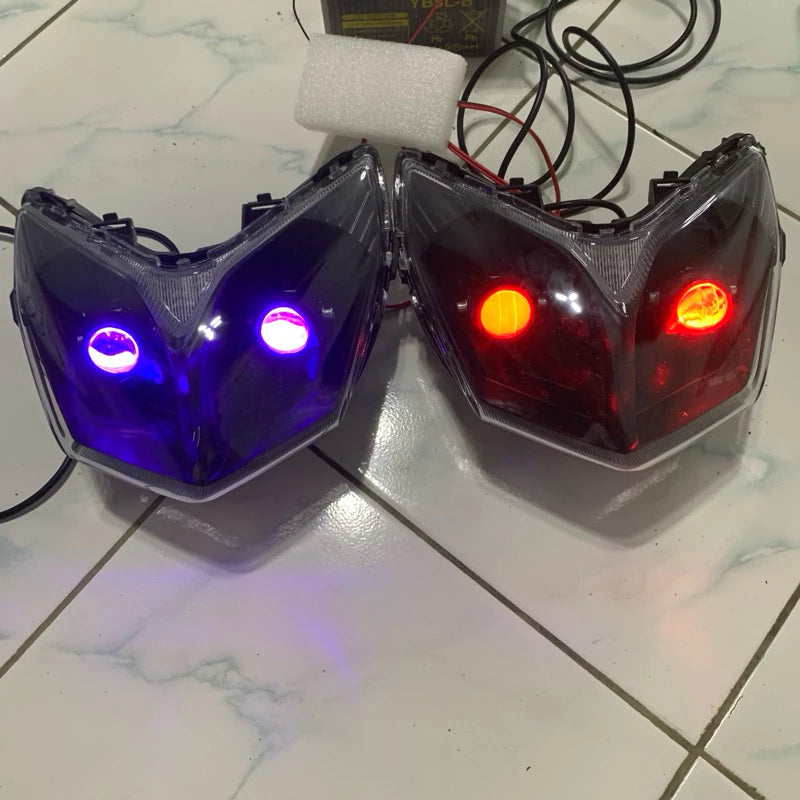 Supra x 125 headlights set led d2 laser super bright -By Sea Courier Method 🚢📦