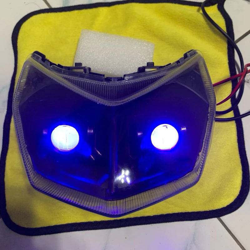 Supra x 125 headlights set led d2 laser super bright -By Sea Courier Method 🚢📦