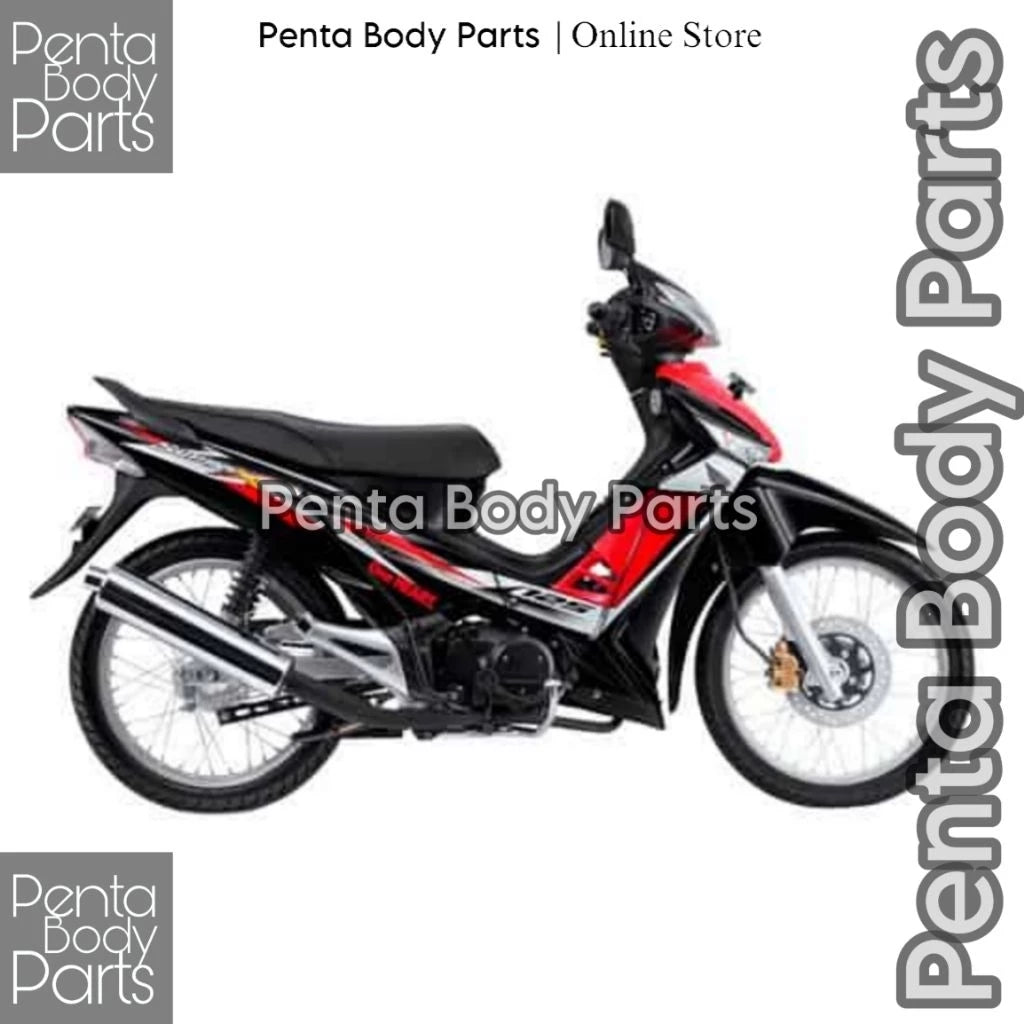 DHC- MERAH HIJAU Full Set Body Cover Honda Supra X 125 (KVL) - Full Body Supra X 125 Batman Plus Lights and Bolts 2007 - 2014 Black White Red Greenbiru -By Sea Courier Method🚢📦