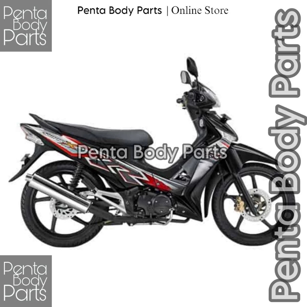 DHC- MERAH HIJAU Full Set Body Cover Honda Supra X 125 (KVL) - Full Body Supra X 125 Batman Plus Lights and Bolts 2007 - 2014 Black White Red Greenbiru -By Sea Courier Method🚢📦