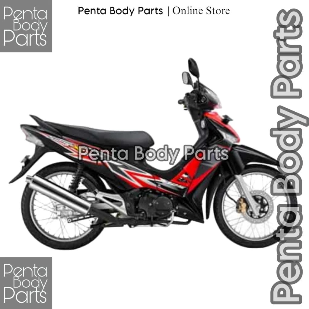DHC- MERAH HIJAU Full Set Body Cover Honda Supra X 125 (KVL) - Full Body Supra X 125 Batman Plus Lights and Bolts 2007 - 2014 Black White Red Greenbiru -By Sea Courier Method🚢📦