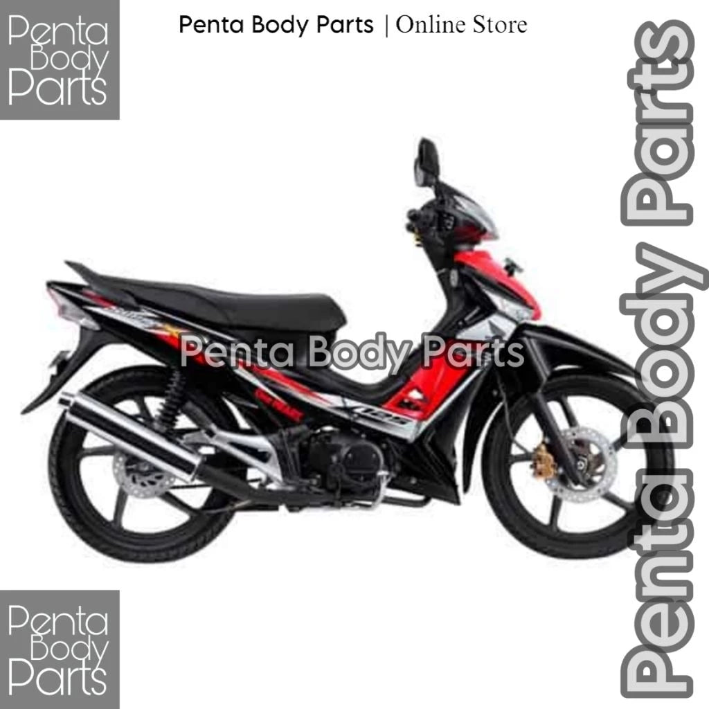 DHC- MERAH HIJAU Full Set Body Cover Honda Supra X 125 (KVL) - Full Body Supra X 125 Batman Plus Lights and Bolts 2007 - 2014 Black White Red Greenbiru -By Sea Courier Method🚢📦