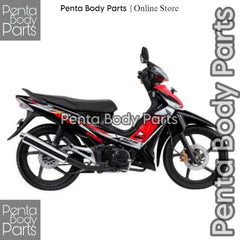 DHC- MERAH HIJAU Full Set Body Cover Honda Supra X 125 (KVL) - Full Body Supra X 125 Batman Plus Lights and Bolts 2007 - 2014 Black White Red Greenbiru -By Sea Courier Method🚢📦