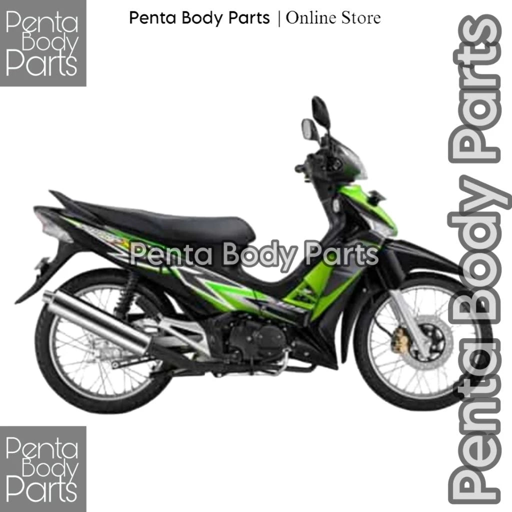 DHC- MERAH HIJAU Full Set Body Cover Honda Supra X 125 (KVL) - Full Body Supra X 125 Batman Plus Lights and Bolts 2007 - 2014 Black White Red Greenbiru -By Sea Courier Method🚢📦