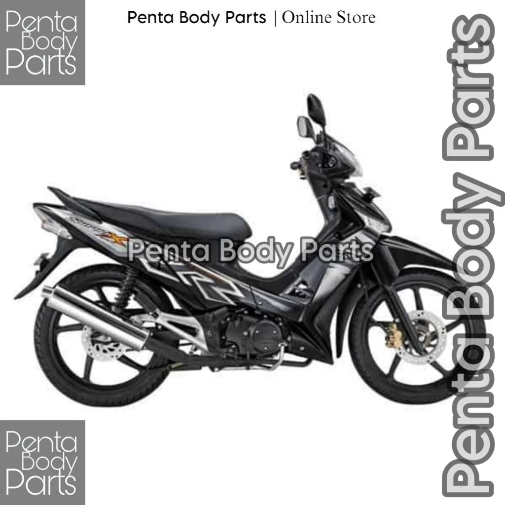DHC- MERAH HIJAU Full Set Body Cover Honda Supra X 125 (KVL) - Full Body Supra X 125 Batman Plus Lights and Bolts 2007 - 2014 Black White Red Greenbiru -By Sea Courier Method🚢📦