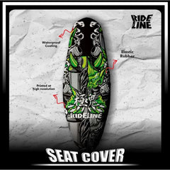 Rideline devil helmet - full print waterproof anti-cat claw motorbike seat cover -By Sea Courier Method 🚢📦