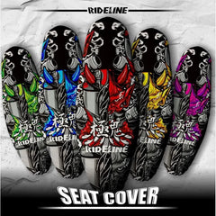 Rideline devil helmet - full print waterproof anti-cat claw motorbike seat cover -By Sea Courier Method 🚢📦