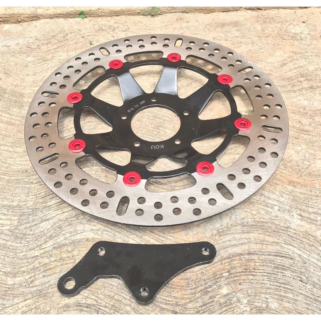 300mm wide disc fit new, charisma, cs1, old revo 100cc, supra 125 old disc brake front 300mm -By Sea Courier Method 🚢📦