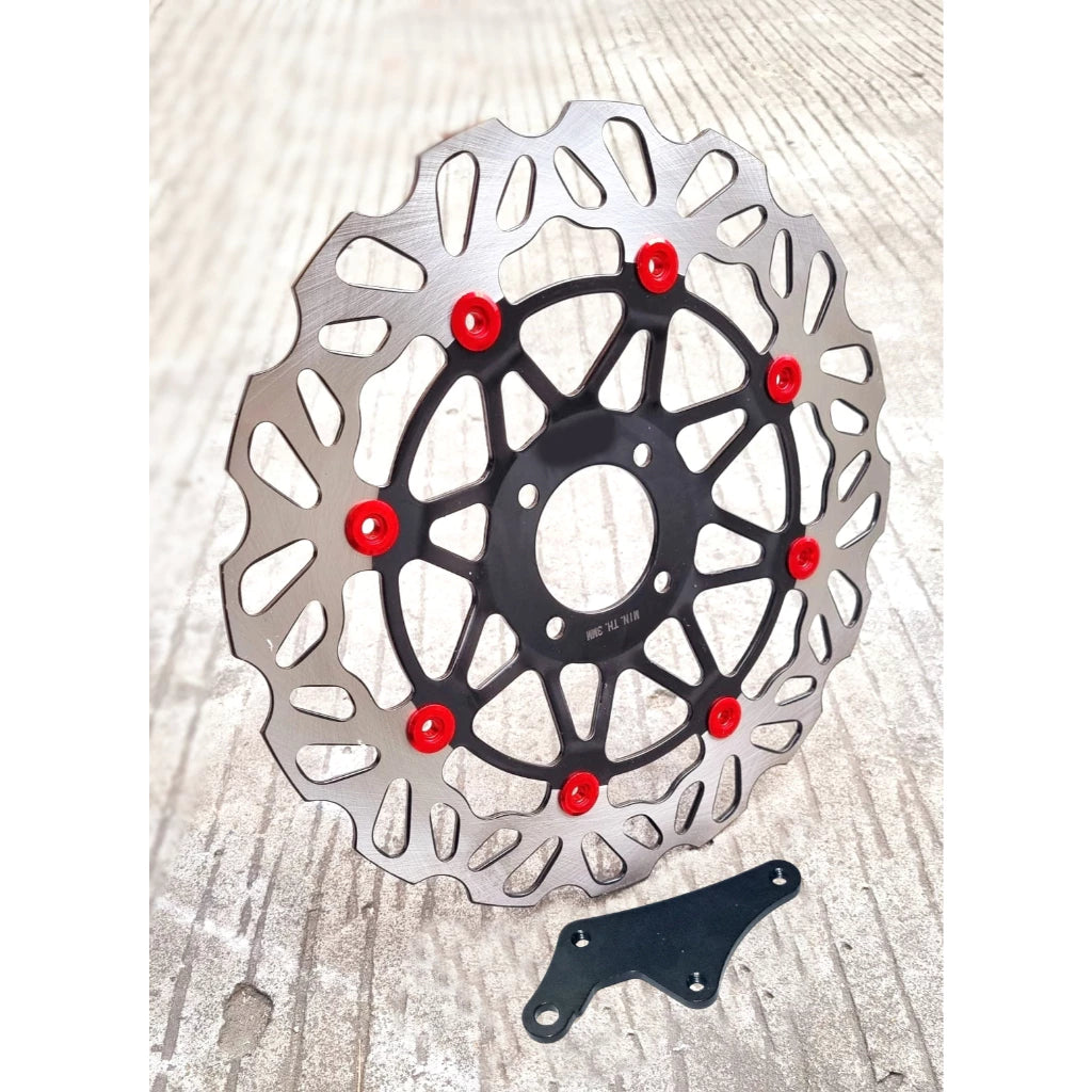 300mm wide disc fit new, charisma, cs1, old revo 100cc, supra 125 old disc brake front 300mm -By Sea Courier Method 🚢📦