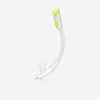 Kids’ diving snorkel with dry top valve,- DRY TOP SNORKEL JUNIOR 100 Translucent