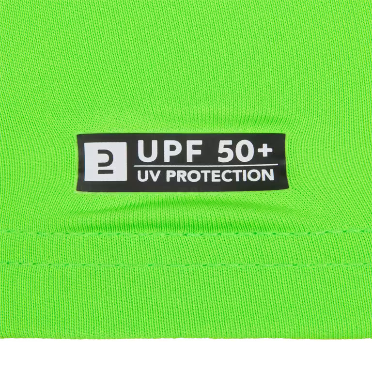 Kids’ surfing anti-uv printed water t-shirt - green