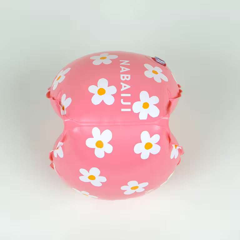 Kids’ Swimming armbands with “FLOWERS” print - 11-30 kg