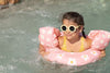 Kids’ Swimming armbands with “FLOWERS” print - 11-30 kg