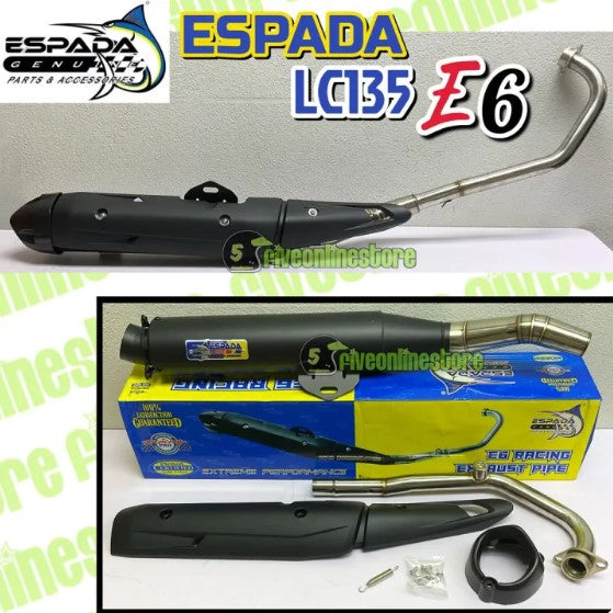 Exhaust Espada STD Cutting E4 E5 V5 E6 E7 BP1 BP2 LC135 Y15ZR Y16 RS150 RSX VF3i W125 NVX VARIO ORI Ekzos Pipe Maniful -By Sea Courier Method 🚢📦