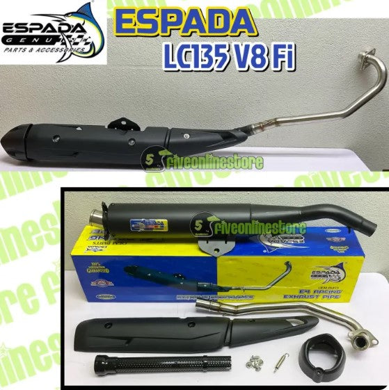 Exhaust Espada STD Cutting E4 E5 V5 E6 E7 BP1 BP2 LC135 Y15ZR Y16 RS150 RSX VF3i W125 NVX VARIO ORI Ekzos Pipe Maniful -By Sea Courier Method 🚢📦