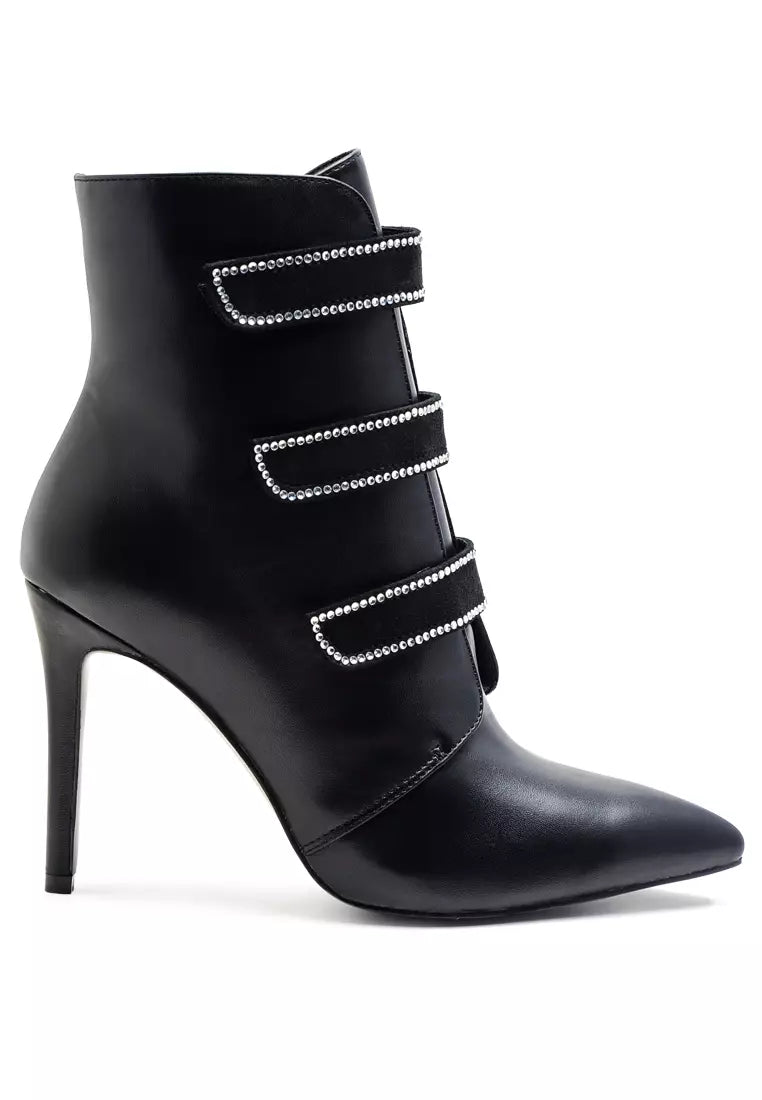 Popstar Concert Stiletto Boot in Black