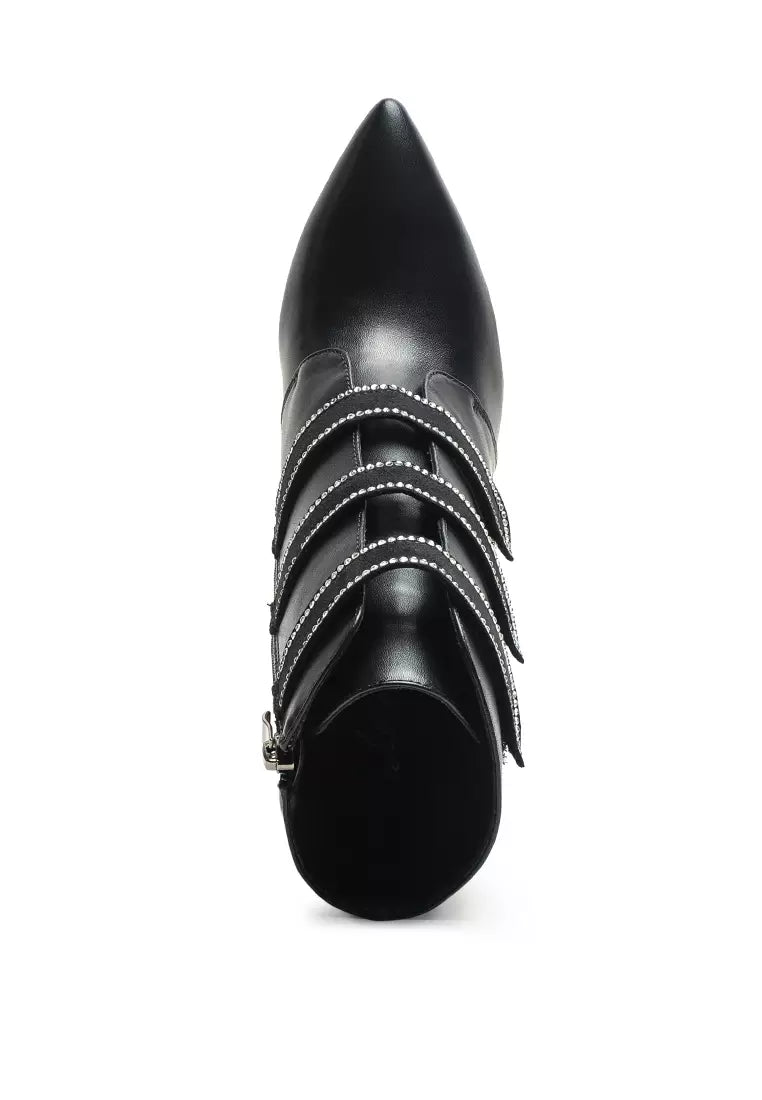 Popstar Concert Stiletto Boot in Black