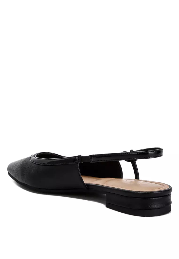 Black Slingback Ballerinas