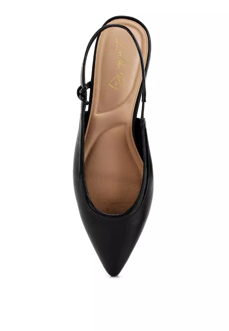 Black Slingback Ballerinas