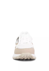 White Chain Embellished Chunky Sneakers