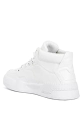 White Ankle Length Sneakers