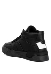 Black Ankle Length Sneakers