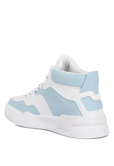 Blue White Ankle Length Sneakers