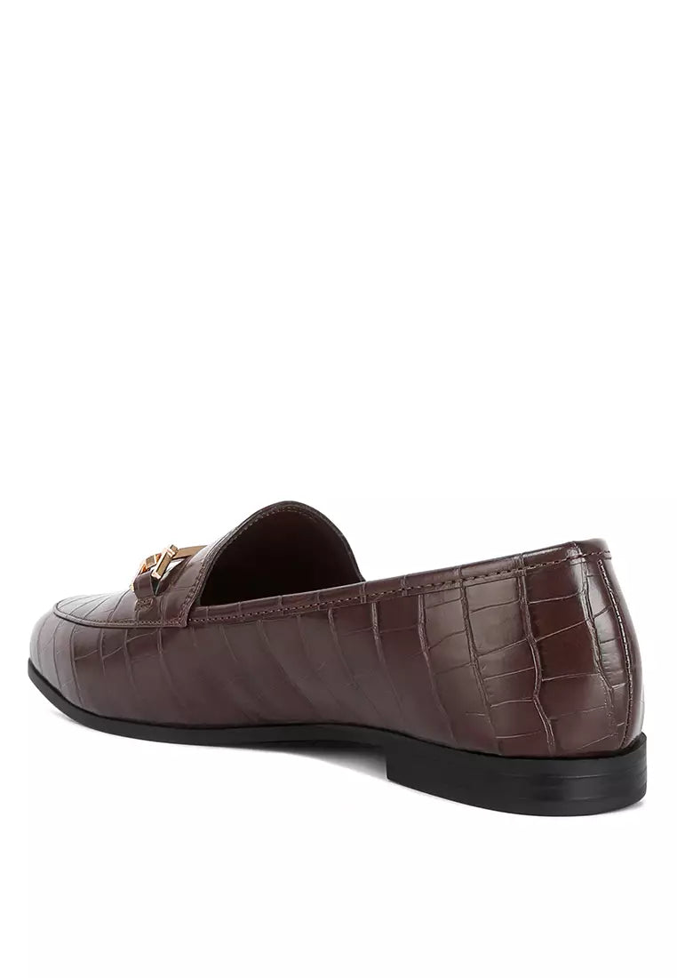 Brown Smart Horsebit Loafers