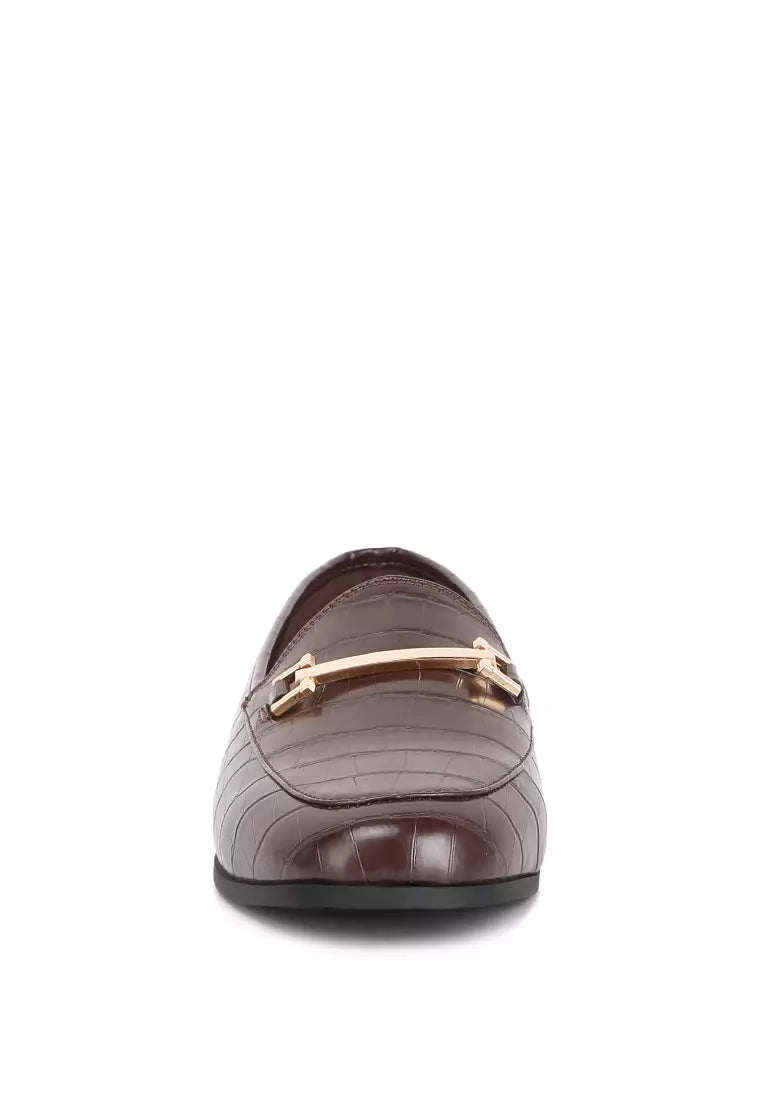 Brown Smart Horsebit Loafers