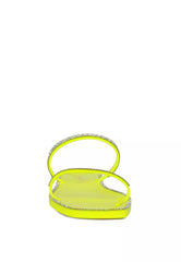 Neon Diamante Detail Jelly Flats