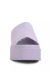 Purple Chunky Slip On Flatforms