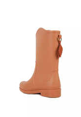 Tan Stylish High Rainboots