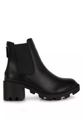 Maddie Block Heel Chelsea Boots In Black