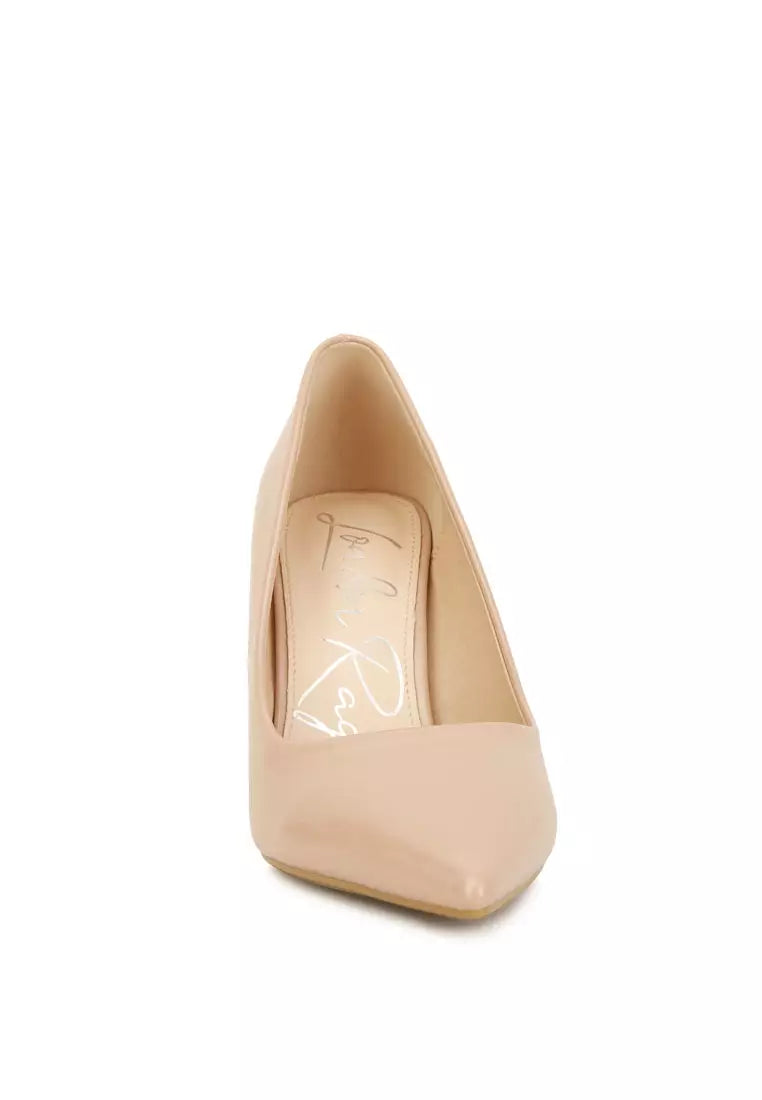 Beige High Fantasy Heel Pumps