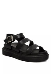 Pin Buckle Espadrille in Black