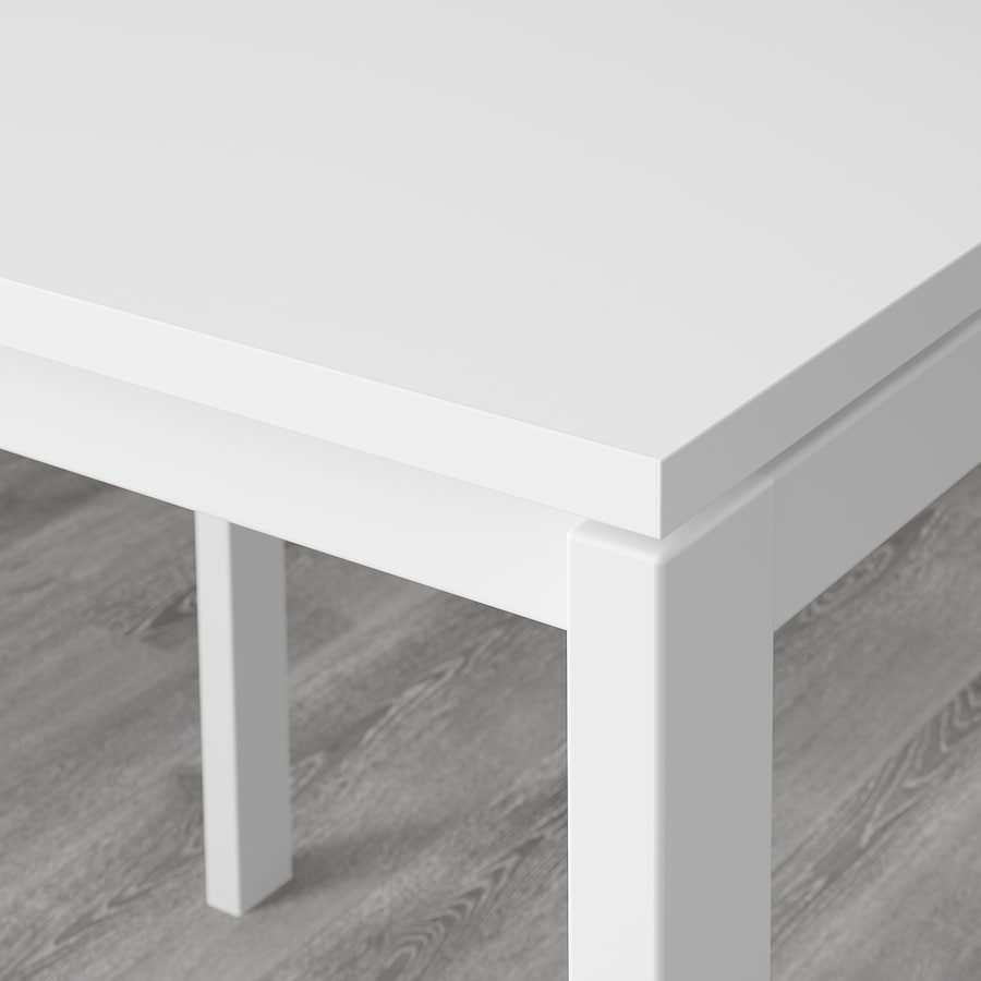 MELLTORP / TEODORES Table and 2 chairs, white/white, 75x75 cm