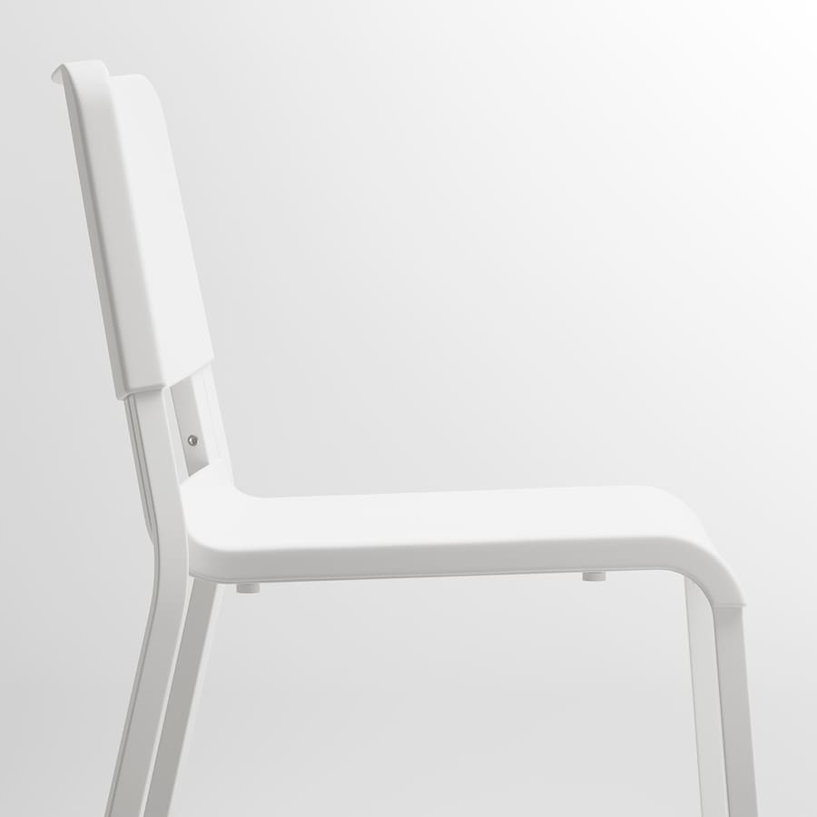 MELLTORP / TEODORES Table and 2 chairs, white/white, 75x75 cm