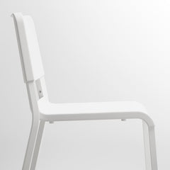 MELLTORP / TEODORES Table and 2 chairs, white/white, 75x75 cm