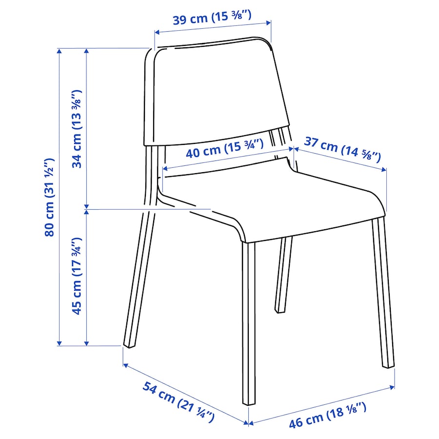 MELLTORP / TEODORES Table and 2 chairs, white/white, 75x75 cm