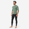 Men’s surfing UV-protection leggings, 100 black