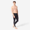 Men’s surfing UV-protection leggings, 100 black