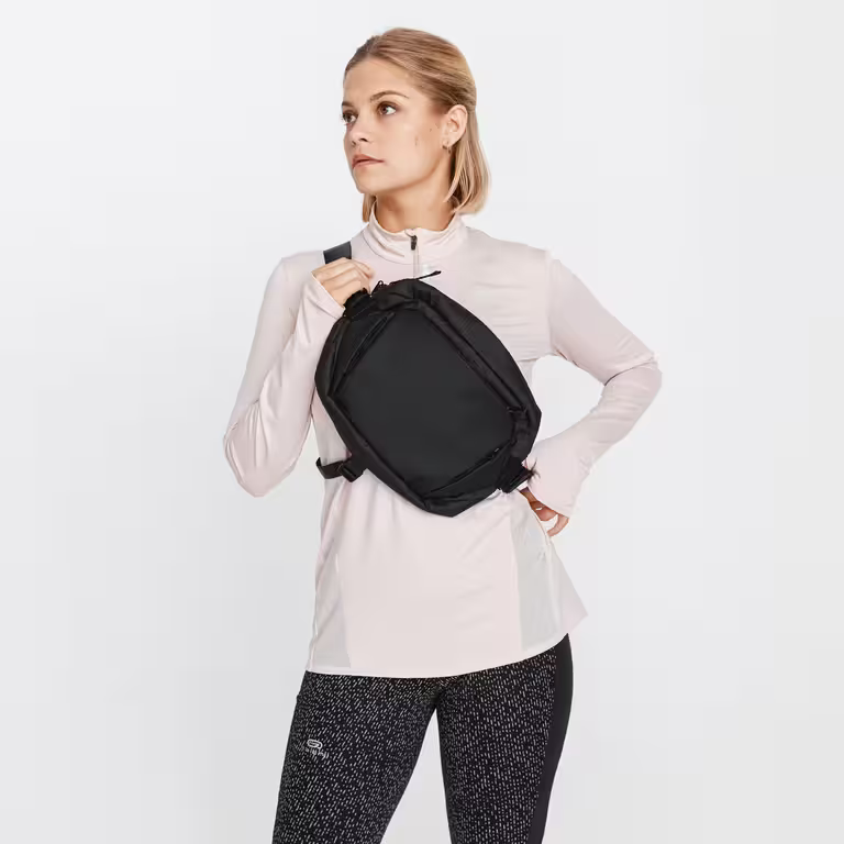 Messenger Waist Bag Urban Walking Active Mobility - Black