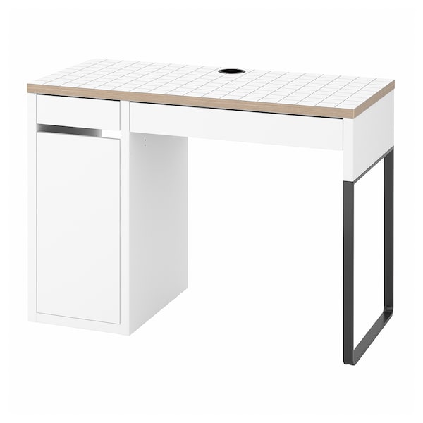 MICKE Desk, white, 105x50 cm