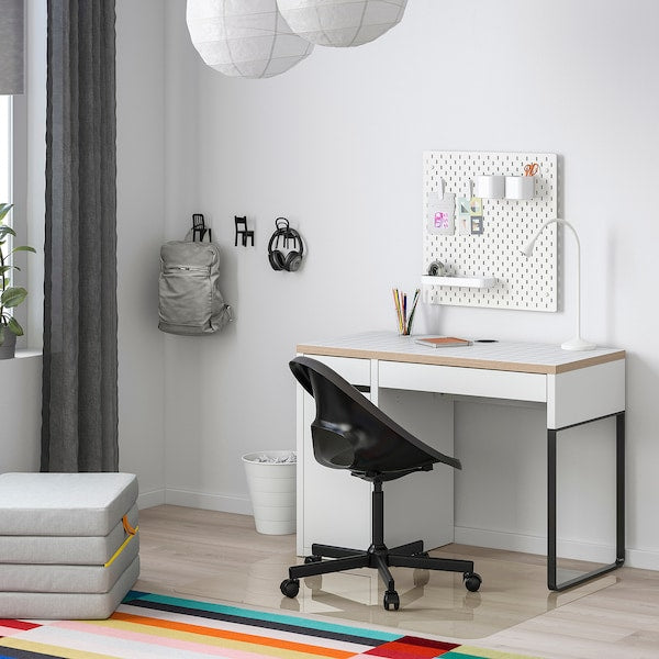 MICKE Desk, white, 105x50 cm