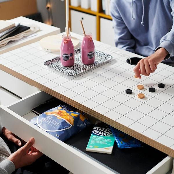 MICKE Desk, white, 105x50 cm