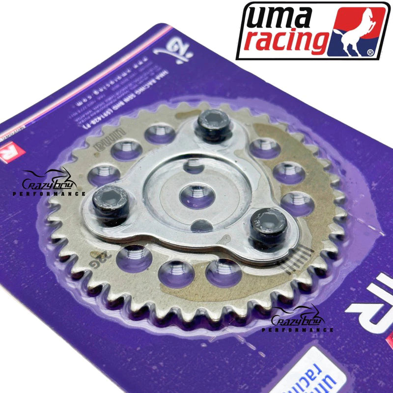 UMA RACING TIMING GEAR CNC ADJUSTABLE Y15ZR LC135 FZ150 100% ORIGINAL UMA RACING TIMING GEAR ADJUSABLE CNC -By Sea Courier Method 🚢🎁