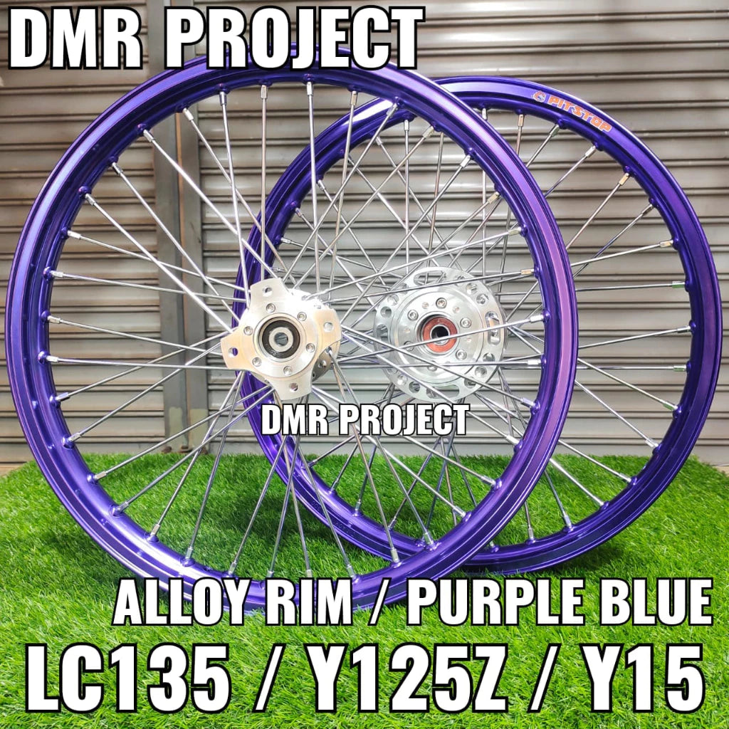 DHC- ALLOY RIM Y15/LC5S/Y125Z/LC135 1.40x17 HUB ALLOY HUB SPRINT COMPLATE SET (BELAKANG DISC) AS33/STRONGER CHARTER -By Sea Courier Method 🚢📦